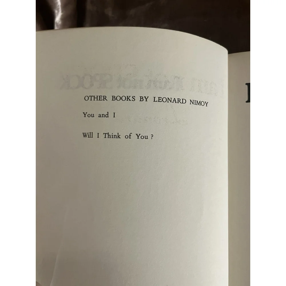 VTG I AM NOT SPOCK Leonard Nimoy 1st printing 1975 Book Star Trek SEE ALL - Picture 11 of 16